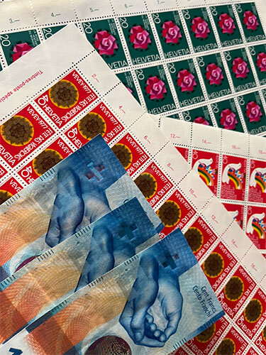 Ankauf von Schweizer Briefmarken (Frankatur)