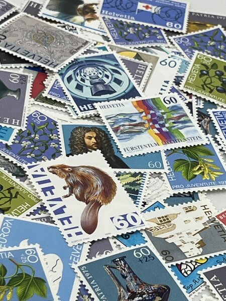 Frankaturgültige Briefmarken Lot 100 Stück 60 Rappen (na01)