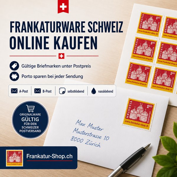 Frankaturware und Briefmarken aus der Schweiz online kaufen